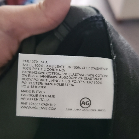 AG Adriano Goldschmied Farrah Leather Pants - Picture 10 of 11